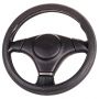 Оплетка на руль SkyWay S01109016 M 37—39 см экокожа черный/серый