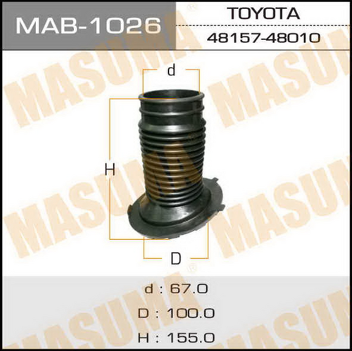 Ремкомплект амортизатора Masuma MAB1026
