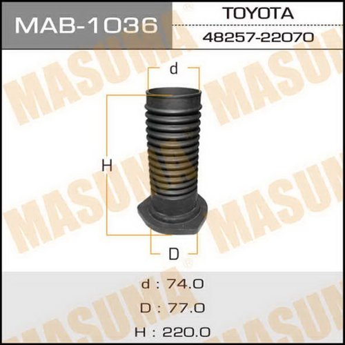 Ремкомплект амортизатора Masuma MAB1036