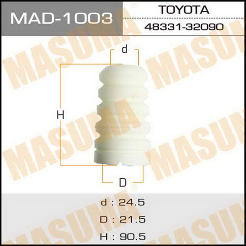Отбойник амортизатора Masuma MAD1003