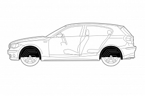 Подкрылок Totem NLL.38.13.003 1 шт. слева PEUGEOT Boxer 2006-> с расширителями арок