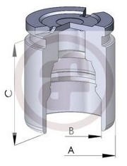 Поршень тормозного суппорта Seinsa Autofren D02593