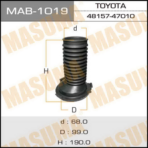 Пыльник амортизатора Masuma MAB1019