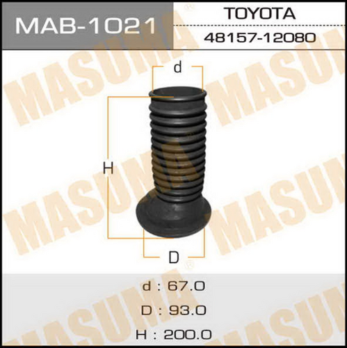 Пыльник амортизатора Masuma MAB1021