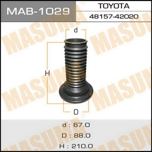 Пыльник амортизатора Masuma MAB1029