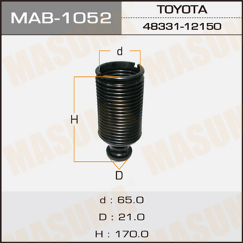 Пыльник амортизатора Masuma MAB1052