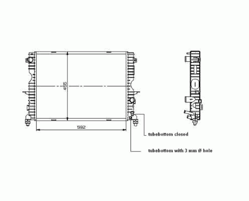 Радиатор охлаждения NRF 509729
