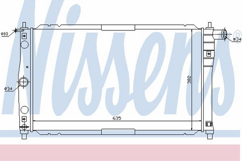Радиатор охлаждения Nissens 61654