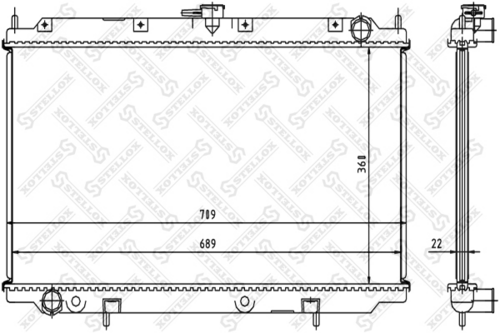Радиатор охлаждения Stellox 10-25058-SX