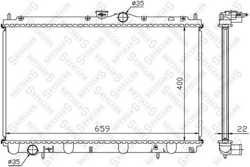 Радиатор охлаждения Stellox 10-25096-SX