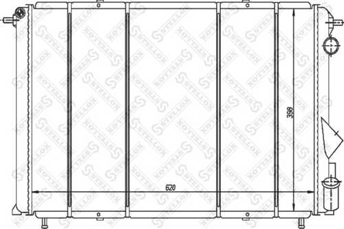 Радиатор охлаждения Stellox 10-25231-SX