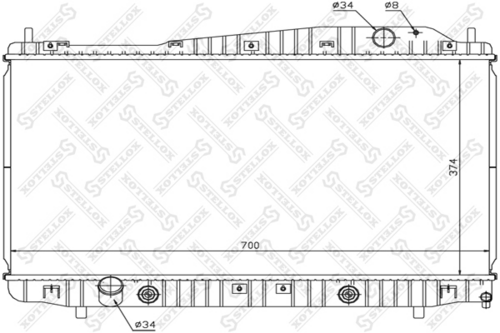 Радиатор охлаждения Stellox 10-25321-SX