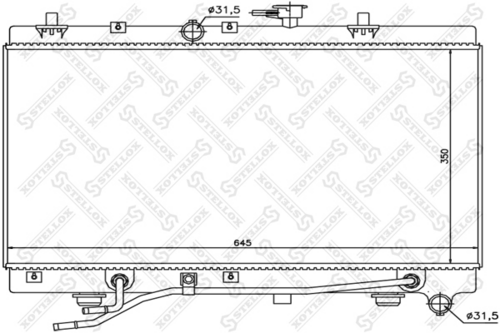 Радиатор охлаждения Stellox 10-25470-SX