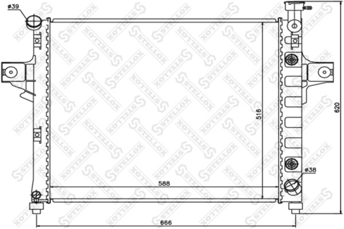 Радиатор охлаждения Stellox 10-25635-SX