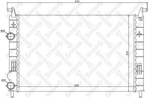 Радиатор охлаждения Stellox 10-25699-SX