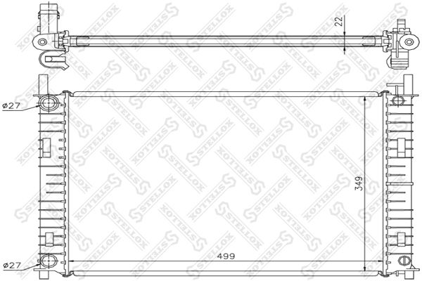 Радиатор охлаждения Stellox 10-25781-SX