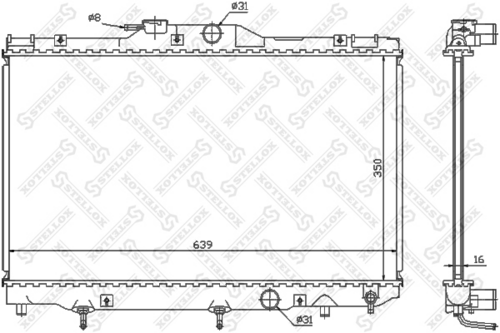 Радиатор охлаждения Stellox 10-26299-SX