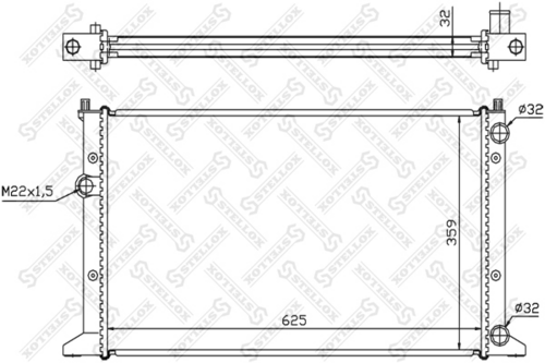Радиатор охлаждения Stellox 10-26427-SX