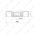 LYNXauto PB-7034 приводного ремня Daihatsu; Subaru; Toyota