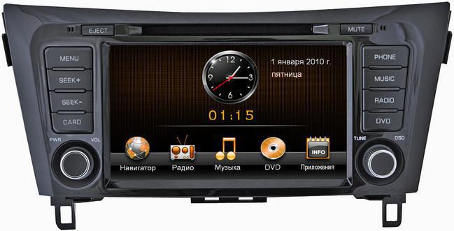 Штатное головное устройство Phantom DVM-2010G iS (Nissan Qashqai 2014) Навител