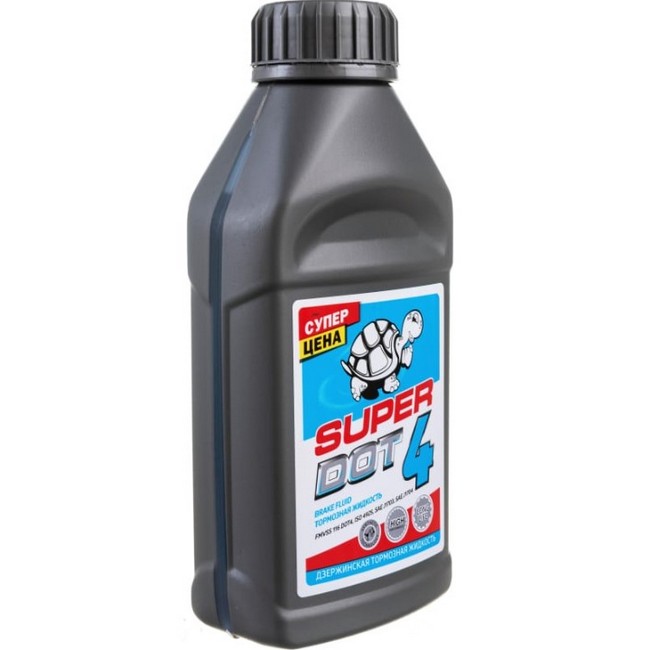 Тормозная жидкость Sintec Turtle Race SUPER DOT-4 гликолевая 0,455л