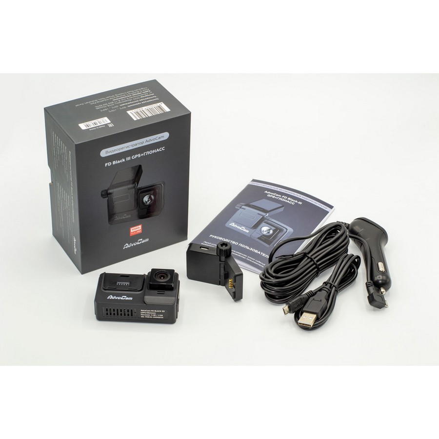Видеорегистратор AdvoCam FD Black III GPS/GLONASS 155 ° черный