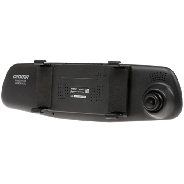 Видеорегистратор Digma FreeDrive 303 MIRROR DUAL 120 ° черный