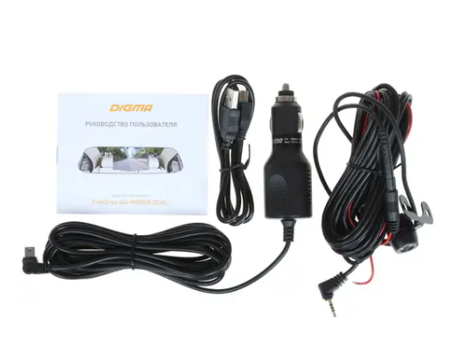Видеорегистратор Digma FreeDrive 404 MIRROR DUAL 170 ° черный