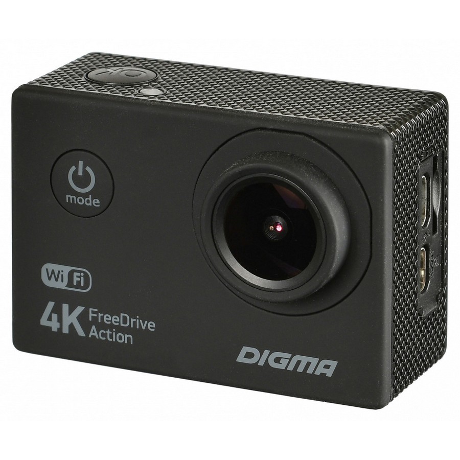 Видеорегистратор Digma FreeDrive Action 4K WiFi 150 ° черный