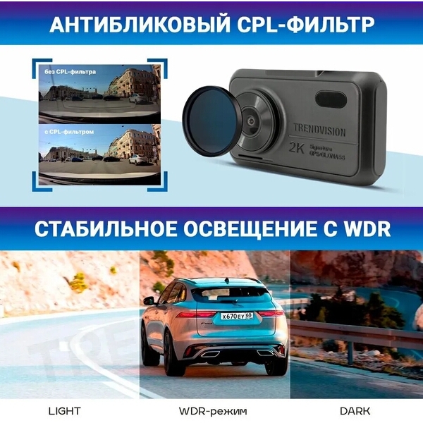Видеорегистратор TrendVision Hybrid Signature EVO PRO 170 ° черный