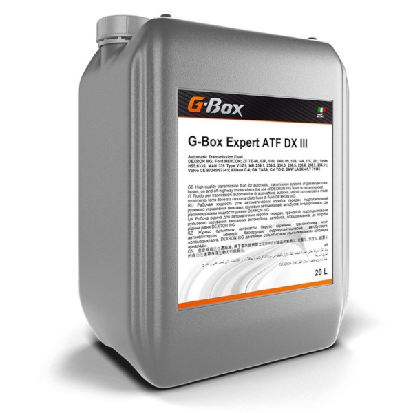 Жидкость АКПП и ГУР G-Box Expert ATF DX III 20 л