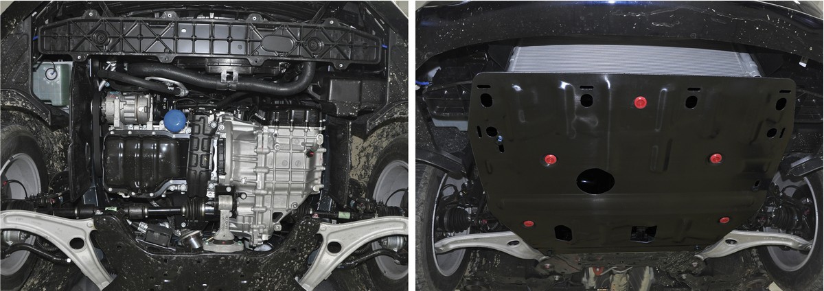 Защита картера и КПП Автоброня 111.02342.1 Hyundai i40, V - 2,0 (2012-)