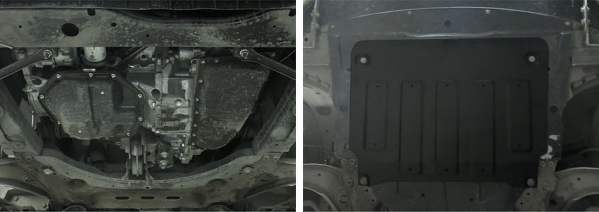 Защита картера и КПП Автоброня 111.04153.1 Nissan Qashqai, V - 1,2; 2,0; 1,6D (2014-)