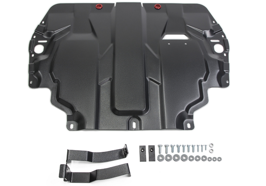 Защита картера и КПП Автоброня 111.05107.1 Skoda Оctavia A5 all 08-13/Superb 08-Yeti all/Golf V