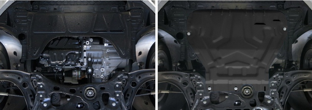 Защита картера и КПП Автоброня 111.05111.1 Skoda Octavia 13-17 1,4/1,8/1,6/Skoda Octavia 17- 1,4/1,8
