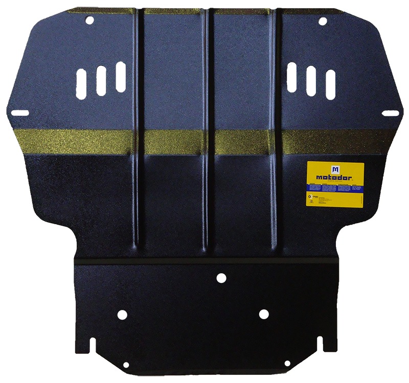 Защита картера и КПП Motodor 2730 Skoda Octavia II 2004-2008-2013 SuperB II 2008- Yeti 2009- VW Caddy 2004- Jetta VI 2011-