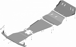 Защита картера и КПП Motodor 11336 Mitsubishi Pajero Sport III 2