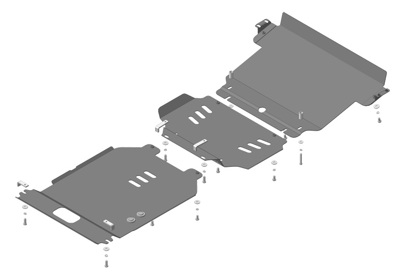 Защита картера и КПП Motodor 12522 Toyota Land Cruiser 200