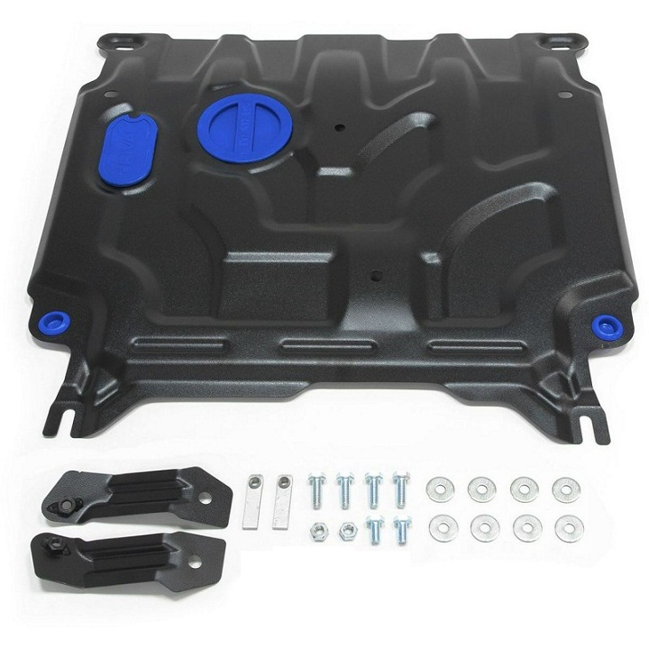Защита картера и КПП Rival 111.2369.1 Hyundai Solaris/Kia Rio X-Line АКПП/МКПП 1,6 17- с крепежом