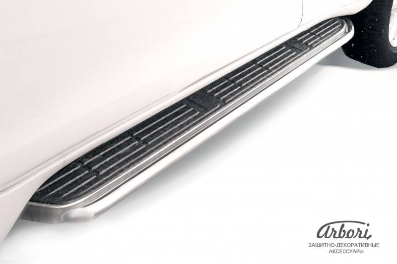 Защита порогов Arbori AFZDATOP1407 серебристый TOYOTA LAND CRUISER PRADO J150 2014-