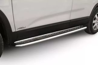 Защита порогов Arbori AFZDAKS1009 серебристый KIA SORENTO 2010-2013