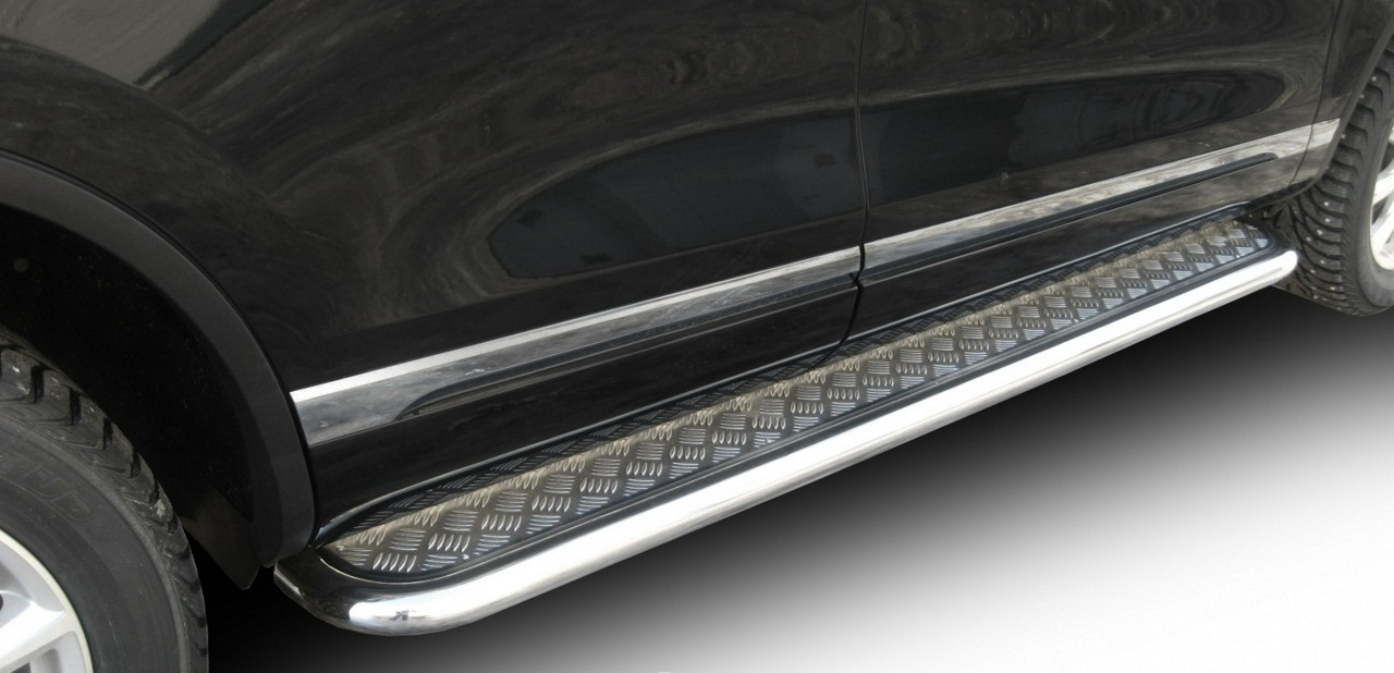 Защита порогов Arbori AFZDAVWTR06 серебристый VOLKSWAGEN TOUAREG 2010-2014