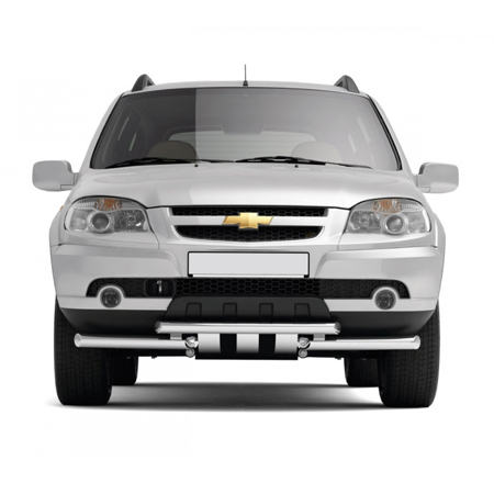 Защита порогов PT LNV220303 - Chevrolet Niva 2009-2020, Lada Niva 2020-